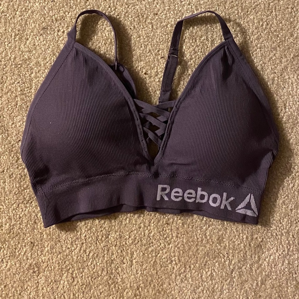 Reebok brand sports bra.